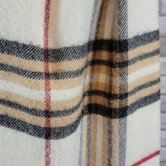 Frass tartan plaid "cashmink" scarf  One Size - Picture 4 of 8